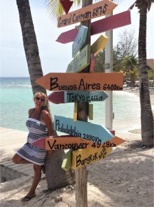 Janice Horton in the Caribbean