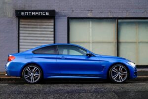 a new blue coupe car new blue coupe car