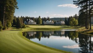 stunning landscape of a golf resort stunning landscape of a golf resort