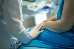 a patient receiving treatment a patient receiving treatment